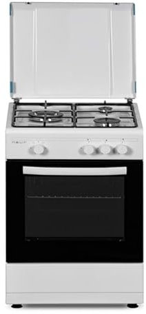 Cocina Gas 55cm 3 Quemadores Butano NEVIR NVR-CB3H Blanco