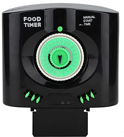 WT-180A Plastic Fish Tank Timer Food Feeding Dispenser with Three Installation Methods, Perfect for Aquarium Hobbyists, Sturdy and Durable