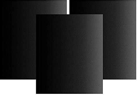 Lot de 3 tapis de cuisson pour four - 38 x 40 cm - En fibre de verre - Anti-adhésif - Pour pizza, four, four à micro-ondes - Outil de cuisson réutilisable