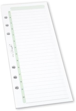 SinnWunder/Din A5 Kalendereinlage/schmaler Block mit Zeitleiste