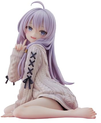 YLEAFUN Elaina Figura Anime Ragazze Seduta Modello 15cm Scultura Cartone PVC Statua Collezione Decorazione per Casa, Ufficio, Camera da Letto