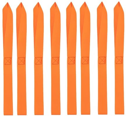 EDEDE Spanngurt, Zurrgurte 13x1 Zoll Zurrgurt Leicht zu installierende Personen Soft Loop 8er-Pack Autoelemente zur Sicherung von ATV-Motorrädern für Transport(Orange)