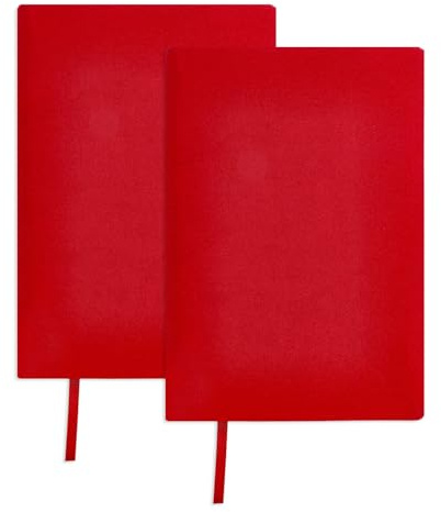 GLOBLELAND 2 pièces Extensible Housses de Livres Tissu Élastique Rouge Foncé 6X9 Protège Livres Extensible pour Plupart Livres Reliés Jusqu'À 8.5X9.5 Couverture Protectrice Lavable Réutilisable
