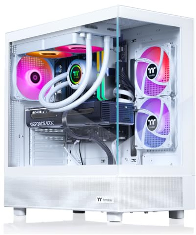 Thermaltake LCGS View 7870S-270 Gaming Desktop (AMD Ryzen™ 7 7800X3D, ToughRam 32GB DDR5 5600MT/s RGB Memory, NVIDIA® GeForce RTX™ 5070, 1TB NVMe M.2, WiFi, Windows 11) V27S-B850-570-LCS