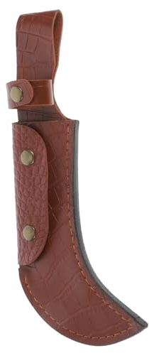 BIUDECO Protecteur De Coupe-cuir Pu Compact, Housse Multifonctionnelle Pour Couteau Courbé, Accessoire De Protection En Simili Cuir, Rangement Portable Pour Usage La Cuisine Quotidienne