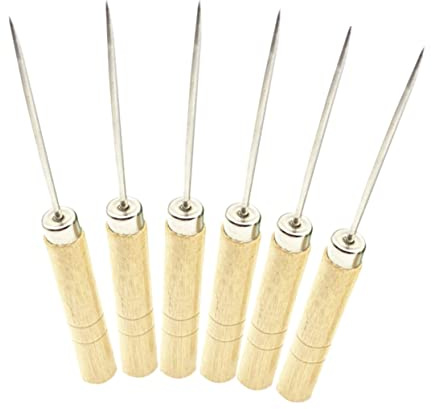 Gatuida 10pezzi Ago per Tracciatura Manico in Legno per Modellare Decorazione Torta e Quilling Scanalatura Inclusa per Marcare Modelli Carta Punteruolo