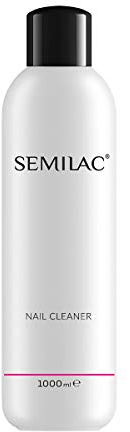 Semilac Nail Cleaner Nagel-Rückstandsreiniger 1000 ml Hybrid Nagellack Remover mit Isopropanol Nagelentfetter Mehrzweck von Nagelplatten und zum Entfernen Pollen Klebriger Schichten 1000ml