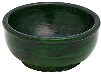 NKlaus rökskål grön rökkanna 7,5 cm diameter dekoration skål med tvålsten 7514