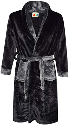 A2Z 4 Kids Dressing Gown Super Soft Flannel Fleece Fluffy Bathrobe For Girls Boys Plush Fleece Luxurious Comfy Cosy Perfect Loungewear Long Robe Gifts For Children 2-13 Years