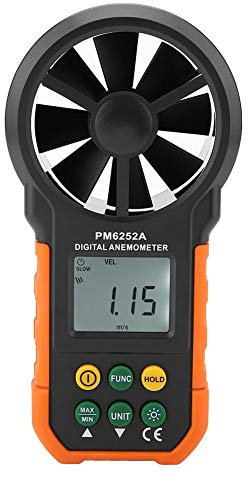 Anémomètre numérique portable PM6252A avec écran LCD rétroéclairé pour planche à voile, cerf-volant, voile, surf, pêche