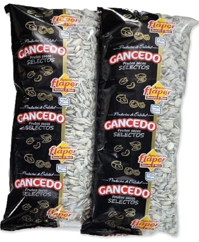 2 kg. Pipas - Graines de Tournesol Géantes Grillées et Salées, une collation très espagnole - Pipas Tostadas y Saladas (2x1Kg.)