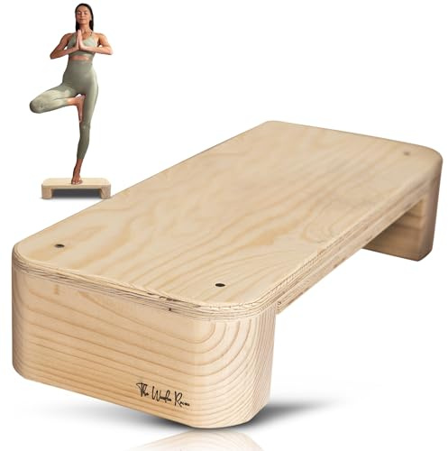 Step Ökologisches Holz: Plattform 68 x 29 x 14 cm, aus 100 % natürlichem Kiefernholz