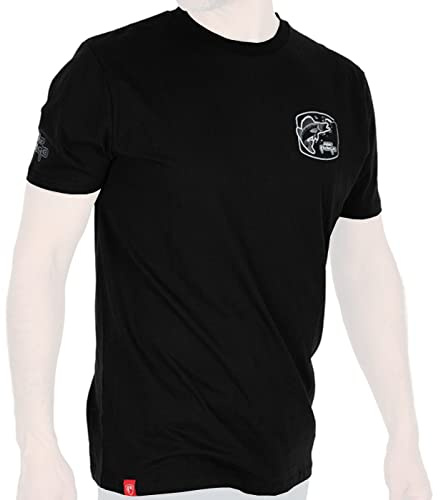Fox Rage T-Shirt, Shirt für Angler Limited Edition Black Zander Tshirt, Größe:S