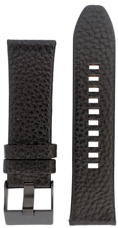 Diesel Armbanduhren für Herren 26mm, Schwarz Leder, original ersatzband für DZ4323