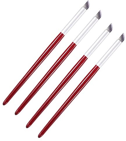 Healeved Pinceau à Ongles En Gel Lot De 4 Outils De Nail Art Pinceaux Synthétiques Flexibles Pour Manucure Et Designs Créatifs Accessoire Indispensable De Nail Art