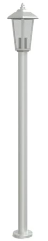 vidaXL Wegeleuchte Silbern 120 cm Edelstahl