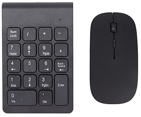 Ensemble pavé Numérique et Souris, Claviers Numériques avec Souris avec 1200 DPI, pavé Numérique Bluetooth pour Accessoires de Bureau à Domicile, Accessoires Informatiques de