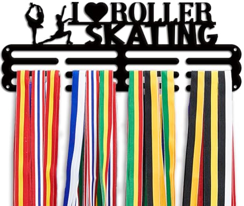 PH PandaHall Rollschuhlaufen Medaillenaufhänger Sport Bandhalter Medaillen Displayhalter Medaillenhalter Medaillen Display Auszeichnungen Für Über 60 Medaillen Athleten