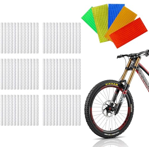 Yeria Speichenreflektoren Set 360° Sichtbarkeit Fahrrad Reflektoren für Speichen Einfache Montage ohne Werkzeug Sicherheitsreflektoren für Fahrrad, MTB, Rennrad & Kinderfahrrad