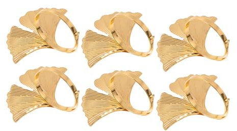 Alipis 18pcs Festival Decor Napkin Rings Leaf Napkin Decorative Rings for Table
