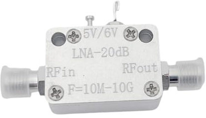 XUJIAN LNA Broadband Amplifier 10M-10G with Good Flatness P1dB=20dBm G=20dB Low Noise Output Amplifier