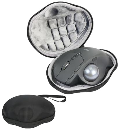 CERFFOOL Hard Carrying Case for Logitech MX Ergo/Ergo M575/M570 Wireless Laser Mouse Mini Portable Storage Bag Case