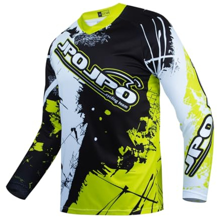 PSPORT Maillot de moto de cross para jóvenes, camiseta de bicicleta de montaña de manga larga para niños, para motocicleta, motocross, BMX, Moto Mx Offroad Racing