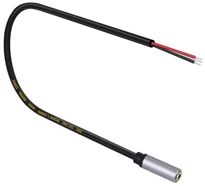 Illkjasfc 30cm Female Port 3.5mm To Bare Wire Open End 3Pin Connector Cable Cord Wire For Earphone And Headphone Repair