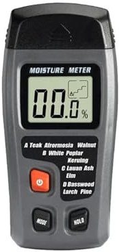 Igrometro Accurato Display LCD di grandi dimensioni Tester di umidità del legno Rilevatore di umidità digitale da parete Misuratore di umidità del legno in legno Lettura istantanea