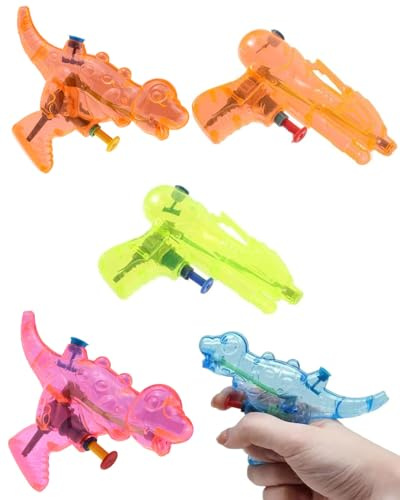 FUGLUS wasserpistole klein,4 Stück Mini Wasserpistolen für Kinder, robuste Spielzeug Wasserpistolen für unbeschwerte Spiele, Kleine Bunte Spritzpistole Spielzeug für Garten, Strand & Pool Party