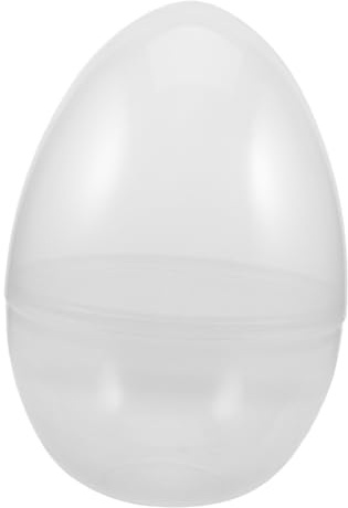 Jumbo Fillable Translucent Easter Egg Plastic Empty Shell Gift Box | Easy Fill Design, Simple DIY Assembly, Christmas and Party Use, Sphere Style for Treats and Prizes