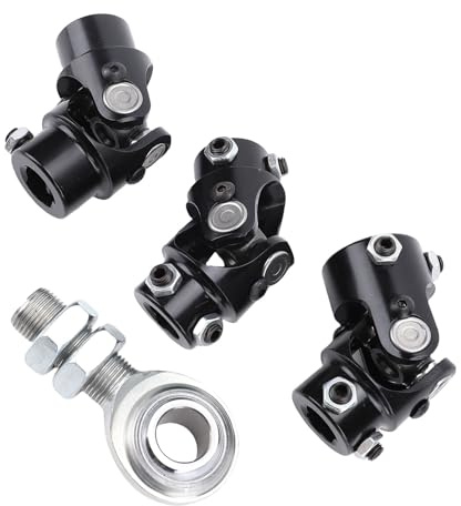 Generic El Kit de Eje de Dirección de Acero Absorbe la Vibración para la Caja de Dirección del Automóvil, Cojinete de Soporte de 36 Pulgadas, Junta en U SJS08 para Eje de Entrada de 3/4 pulg., Kit
