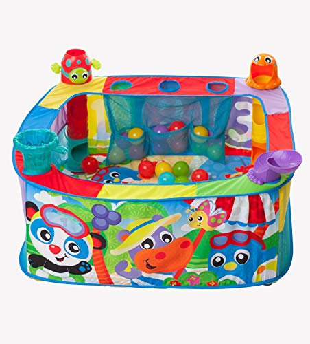 Playgro Pop Up Baby Bällebad - Babybällebad - Bällebad - Bälle - Kinderbälle - Babybälle - Babymotorik - Babysensorik - farbig