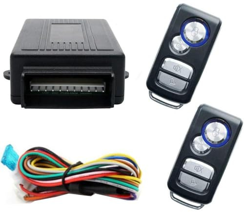 Style10 - Kit per chiusura centralizzata dell’auto con telecomando, universale, con scatola di controllo, 2 telecomandi di ricambio per chiusura centralizzata dell’auto