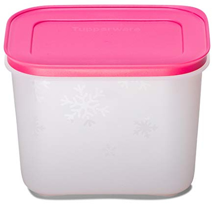 Tupperware Congelador de plástico Mates Gen II 1.1L 1pc (rosa, blanco)