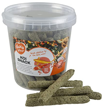 duvoplus, Snack für Koi 120 g – 40 Stück, leckerer Snack für alle Koi-Karpfen, nahrhafter Snack als Variation zur täglichen Ration, stärkt die Verbindung zwischen Koi und Mensch
