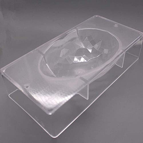 3D Diomand Osterei Form Schokolade Transferform, Polycarbonat, Schokoladenformen, DIY Backwerkzeuge Bäckerei Gebäck Tablett Maker, transparente Schokoladenblatt Süßigkeiten Form Backformen (1