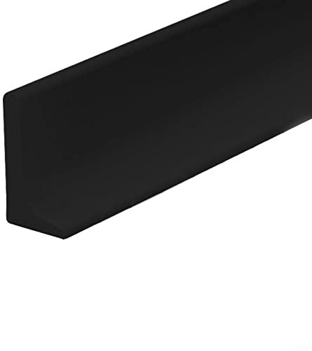 Dusch boden,Schwarz100cm,Schwallschutzleiste Dusche Selbstklebend,Silikon Duschschwelle Wassersperre Wasserdamm,Abdichtung wasserstopper,für Küche und Badezimmer
