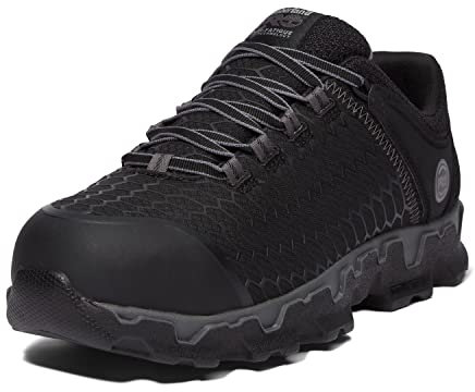 Timberland PRO Herr Powertrain Sport Alloy Safety Toe Sportig industriell arbetssko, svart/grå, 43 EU, Svart grå, 43 EU