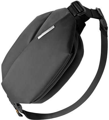 Inateck Kompakt Bauchtasche 4L, Stylische Sling Bag Herren Damen, Wasserdicht Brusttaschen Umhängetasche Schultertasche Crossbody Bag für Reise Schule Wandern