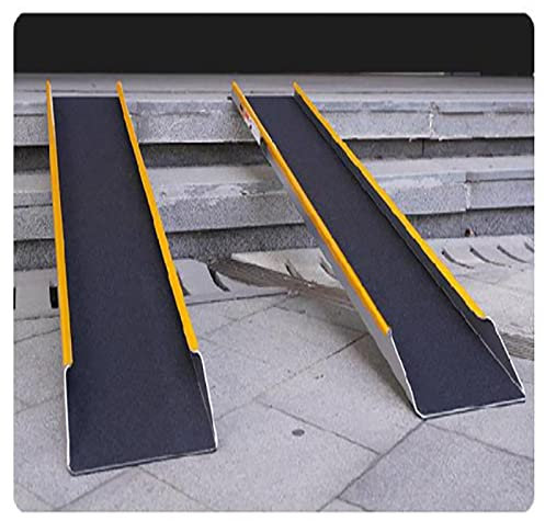 Rampe, Rollstuhlrampe, Mehrzweck-Mobilitätsschwellenrampe für Hausstufen, Treppen, Türen, Roller, tragbare, leichte Aluminium-Behindertenrampe, tragbare Rampen für Stufen