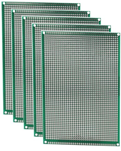Heevhas Tavola universale doppia faccia Schede PCB Circuito stampato universale Tavola perforata PCB con scheda perforata 10x15 cm Scheda PCB del kit prototipo (5 pezzi)