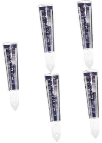 BESPORTBLE Lot De 5 Tubes De Pluviomètre Pratiques pour La Maison