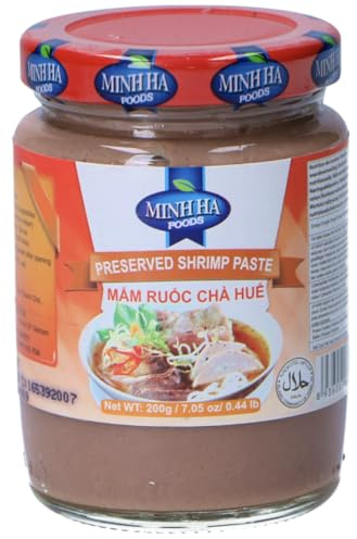 Mắm ruốc chả Huế - Pâte de crevettes Hue - La délicieuse pâte de crevettes Hue qui apportera une touche de saveur authentique à vos plats vietnamiens préférés - 200g Minhha Foods