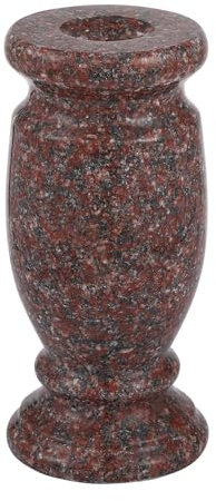 Afvarir Granite Cemetery Vase for Grave Markers, Headstone Memorial Flower Holder
