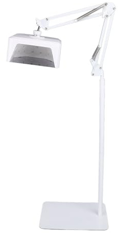 UV LED-spiklampa, Hopfällbart Stativ, 360° Roterbart, 39 Lysdioder, Laddningsbart Batteri, Bärbar för Hem och Salong, för Kvinnor, Timer, 6600mAh Batteri (EU-)