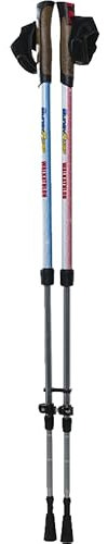 BungyPump Walkathlon Multicolor – Gångstavar med 4 kg inbyggt motstånd & fast läge, 2-i-1 tränings- och rehabstavar (95–135 cm), inklusive 6 kg uppgraderingskit