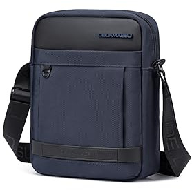 DE LAMASSU® Dominic Schultertasche 9,7 Zoll – Umhängetasche/Crossbody Bag Herren & Damen – Wasserdicht & Gepolstert – Leicht & Robust – Für Arbeit, Uni, Reisen & Freizeit – Dunkelblau