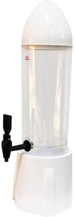 Fenteer Dispensador de Cerveza Dispensador de Bebidas 3L Dispensador de Bebidas Torre de Cerveza para Bar, Blanco