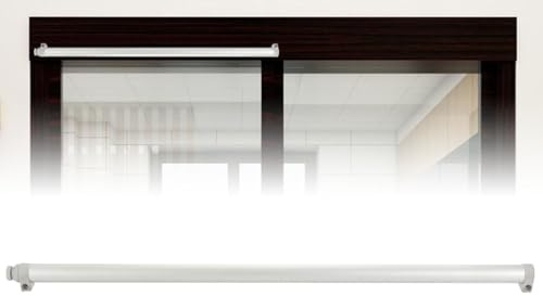 DOJBK Ferme-Portes coulissants à Coulisse, Ferme-Porte Automatique, Amortisseur pneumatique Silencieux, Force de Traction maximale de 80 kg, pour Portes de 75 à 129 cm